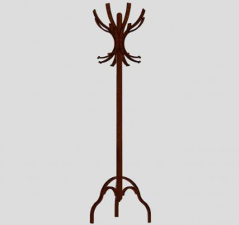 衣帽架SU模型下载_sketchup草图大师SKP模型