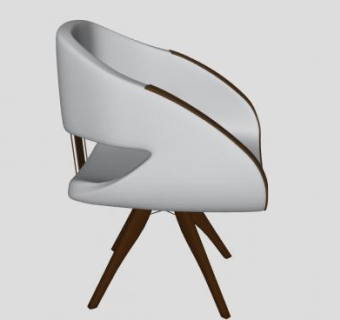 简单的木椅子家具SU模型下载_sketchup草图大师SKP模型