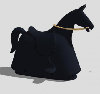 工艺品小马摆件SU模型下载_sketchup草图大师SKP模型