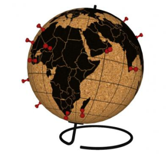 装饰地球仪SU模型下载_sketchup草图大师SKP模型