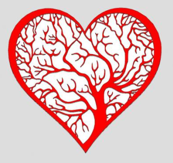 爱心形树雕刻版装饰板SU模型下载_sketchup草图大师SKP模型