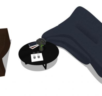 懒虫沙发家具SU模型下载_sketchup草图大师SKP模型