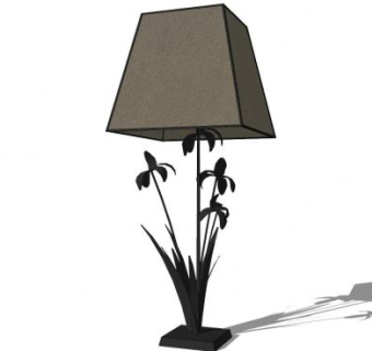 桌灯台灯装饰灯SU模型下载_sketchup草图大师SKP模型