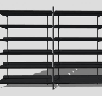 多层置物架SU模型下载_sketchup草图大师SKP模型