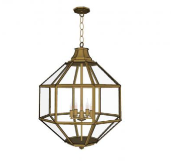 欧简蜡烛吊灯SU模型下载_sketchup草图大师SKP模型