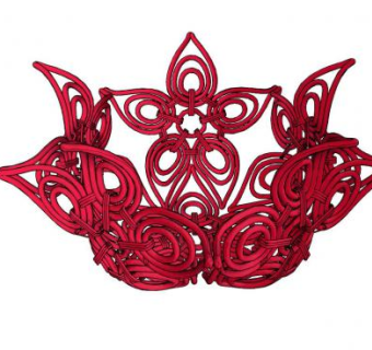 剪纸小品创意雕塑SU模型下载_sketchup草图大师SKP模型