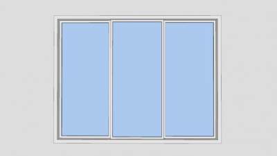 落地窗样式SU模型下载_sketchup草图大师SKP模型