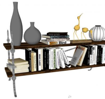 书本工艺品SU模型下载_sketchup草图大师SKP模型