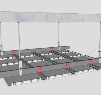 室内铝板吊顶SU模型下载_sketchup草图大师SKP模型