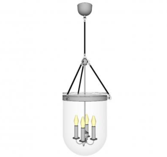 蜡烛小吊灯SU模型下载_sketchup草图大师SKP模型