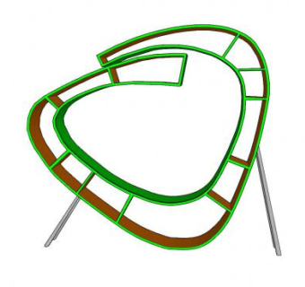 创意书架SU模型下载_sketchup草图大师SKP模型