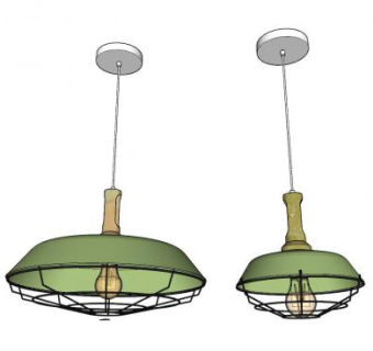 简欧现代装饰吊灯SU模型下载_sketchup草图大师SKP模型