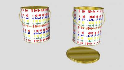 油漆桶SU模型下载_sketchup草图大师SKP模型