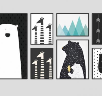 吊桥照片墙画SU模型下载_sketchup草图大师SKP模型