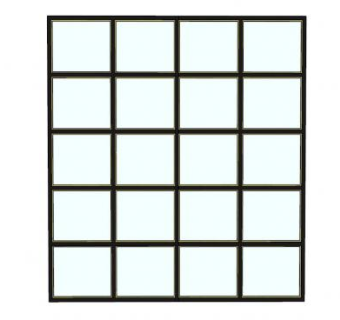 填充玻璃墙SU模型下载_sketchup草图大师SKP模型