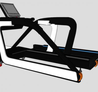 健身器材跑步机sketchup模型下载_sketchup草图大师SKP模型