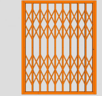 拉闸门SU模型下载_sketchup草图大师SKP模型