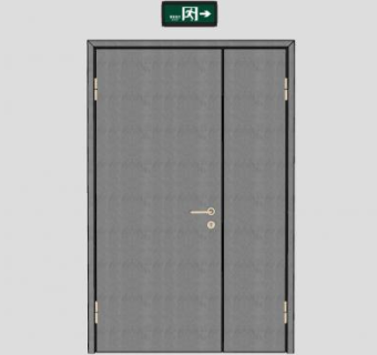 消防安全门应急门SU模型下载_sketchup草图大师SKP模型