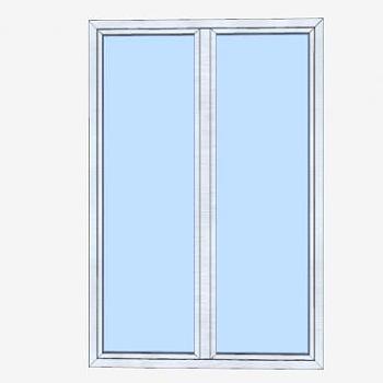 落地窗SU模型下载_sketchup草图大师SKP模型