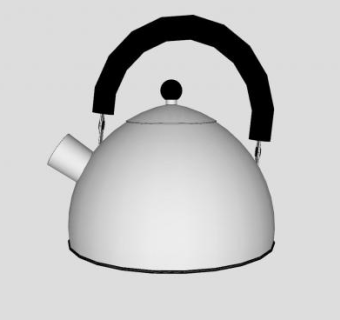烧水壶开水壶SU模型下载_sketchup草图大师SKP模型