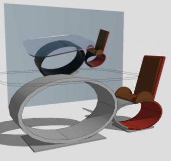 现代休闲桌椅家具SU模型下载_sketchup草图大师SKP模型