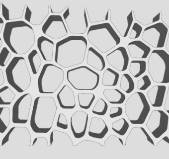 镂空艺术书架隔断SU模型下载_sketchup草图大师SKP模型