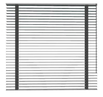 固定式百叶窗帘SU模型下载_sketchup草图大师SKP模型