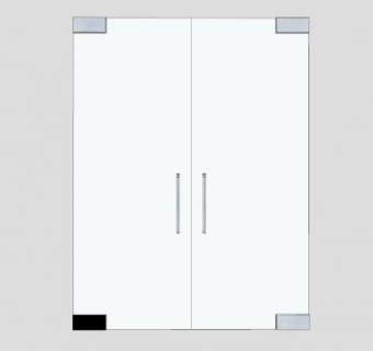 实用的玻璃门SU模型下载_sketchup草图大师SKP模型