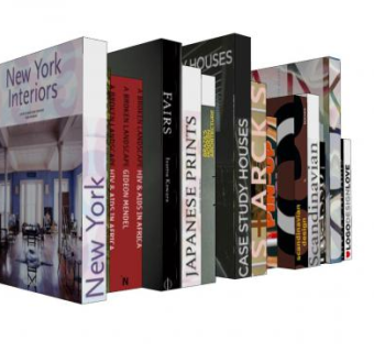 竖立的书本SU模型下载_sketchup草图大师SKP模型