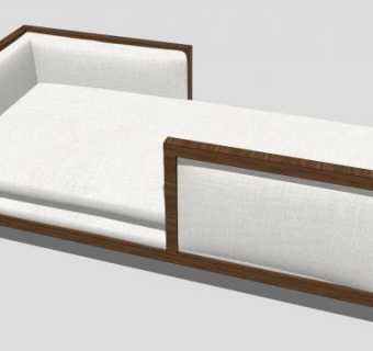 现代简约布质双人沙发sketchup模型下载_sketchup草图大师SKP模型