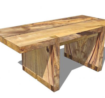 木板桌子sketchup模型下载_sketchup草图大师SKP模型