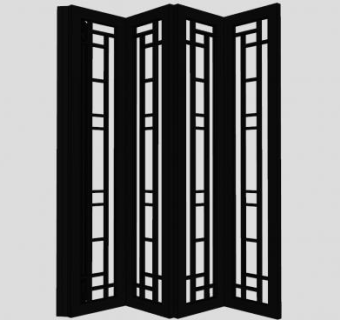 折叠门SU模型下载_sketchup草图大师SKP模型