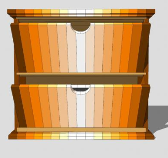 木质家居鞋柜SU模型下载_sketchup草图大师SKP模型