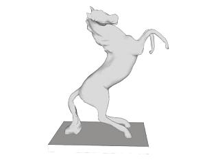 马雕塑工艺品sketchup模型下载_sketchup草图大师SKP模型
