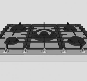 厨房灶具煤气灶灶台SU模型下载_sketchup草图大师SKP模型