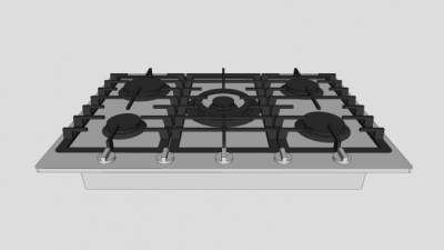 厨房灶具煤气灶灶台SU模型下载_sketchup草图大师SKP模型