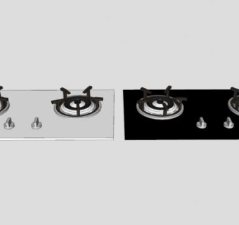 家用煤气灶SU模型下载_sketchup草图大师SKP模型