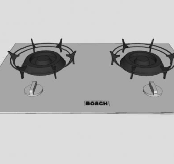 家用燃气灶灶具SU模型下载_sketchup草图大师SKP模型