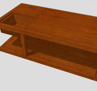 新中式红木茶几SU模型下载_sketchup草图大师SKP模型