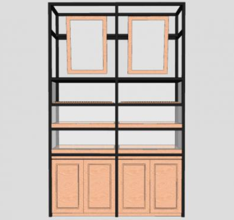 展示柜陈列柜SU模型下载_sketchup草图大师SKP模型