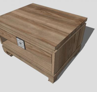 现代中式创意茶几SU模型下载_sketchup草图大师SKP模型