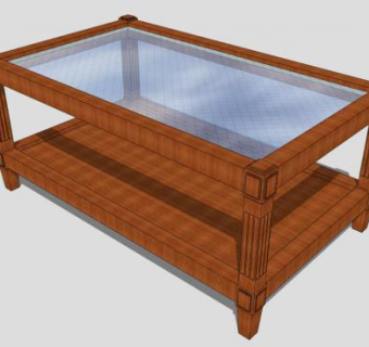 现代中式风格茶几SU模型下载_sketchup草图大师SKP模型