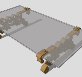 中式古典风格茶几SU模型下载_sketchup草图大师SKP模型