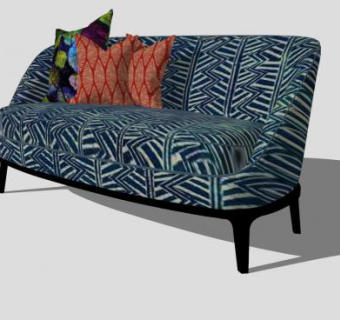 欧式风格沙发SU模型下载_sketchup草图大师SKP模型