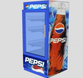 可乐冰箱SU模型下载_sketchup草图大师SKP模型