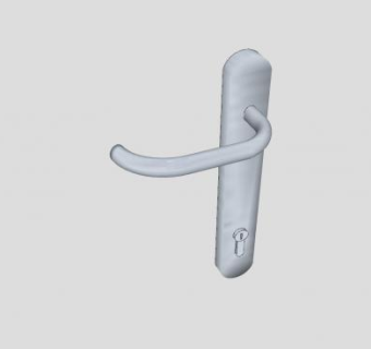 门把手带钥匙口SU模型下载_sketchup草图大师SKP模型