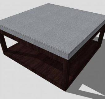 现代中式简约茶几SU模型下载_sketchup草图大师SKP模型