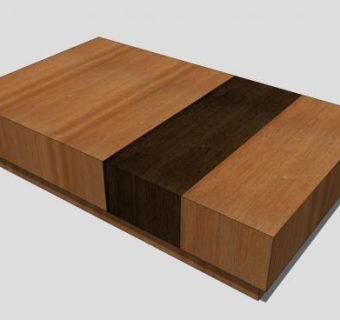 中式创意简约实木茶几SU模型下载_sketchup草图大师SKP模型