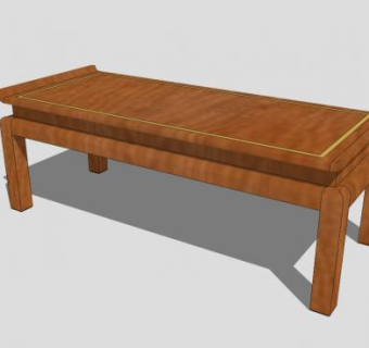 现代中式红木茶几SU模型下载_sketchup草图大师SKP模型