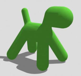 玩具小木马SU模型下载_sketchup草图大师SKP模型